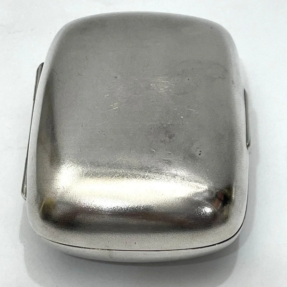 Antique Gorham Silverplate Monogram Travel Soap Box Possibly Late 19th Century